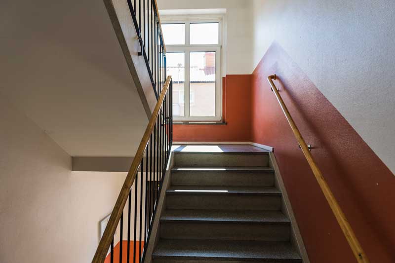 Trappa i ett lägenhetshus